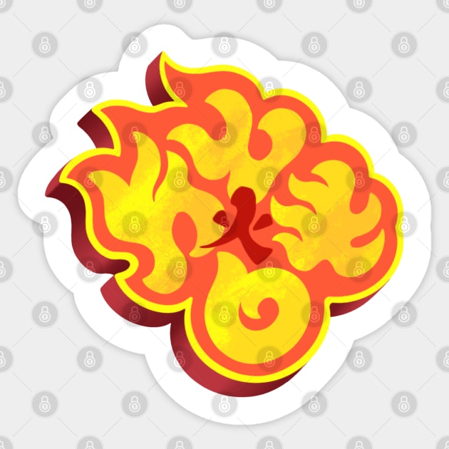 Fire! Sticker by Bromojumbo